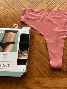 6 Pack Auden Microfiber Thong Underwear. Size XXL (17)